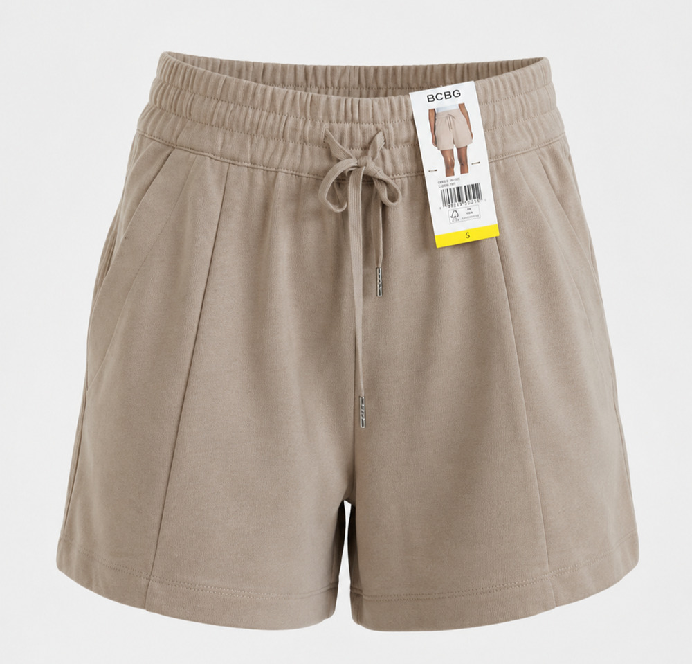 New Women's BCBG Tan Pull-On Casual Shorts - Size Small - NWT